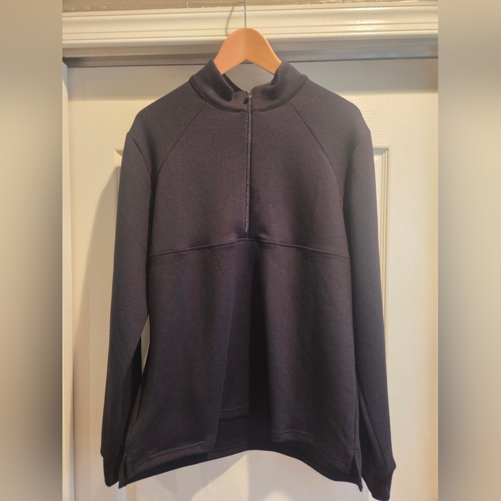 90 Degree By Reflex Men's Charcoal Zip-Up Sweater